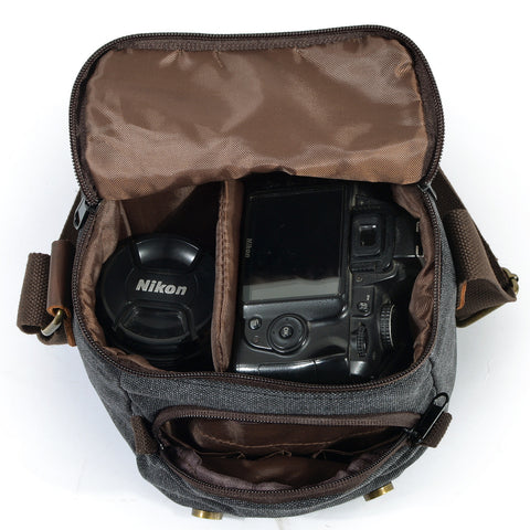 One-shoulder retro camera bag waterproof camera bag